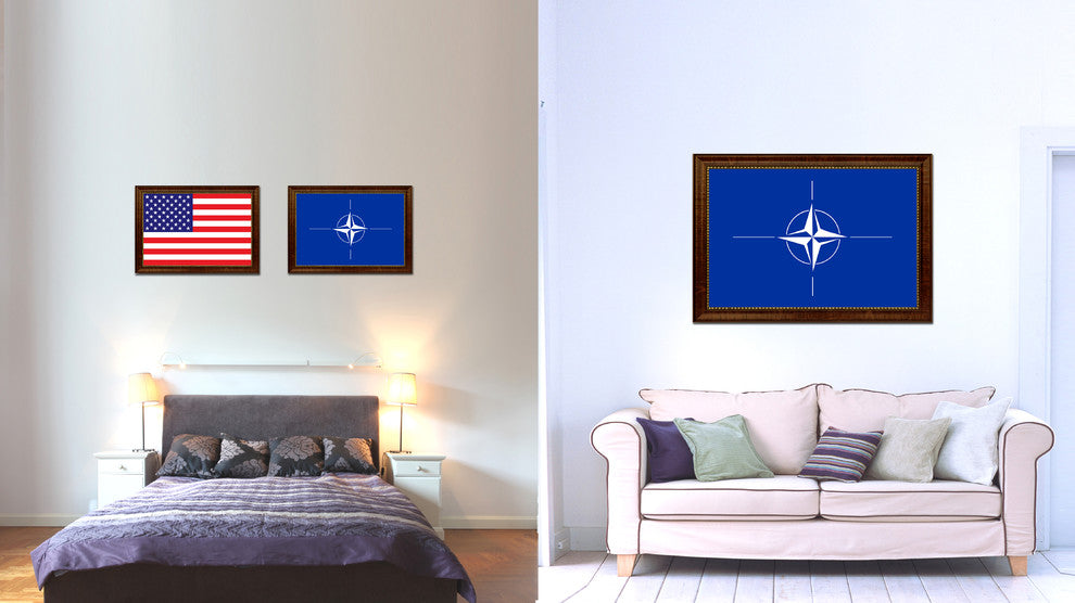 Nato Country Flag Canvas Print, 19"x27"