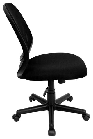 Y-GO Chair Mid-Back Black Mesh Swivel Task Chair