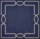 HomeRoots 7' Square UV treated Polypropylene Ocean Area Rug