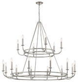 Bailey 18-Light Polished Nickel Chandelier