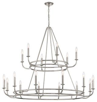 Bailey 18-Light Polished Nickel Chandelier