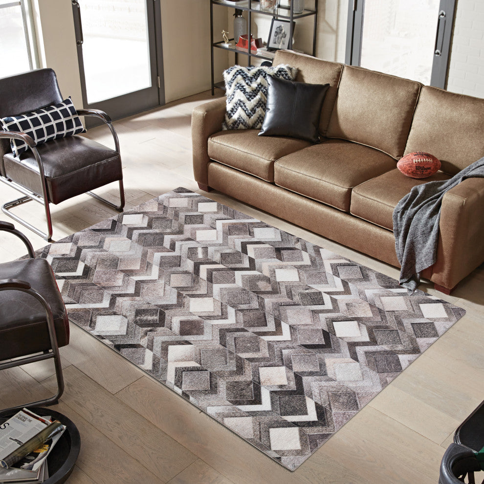 Indoor/Outdoor Stetson SS5 Flannel Machine Washable 3' x 5' Rug