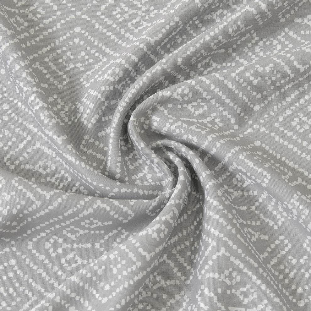 Diamond Confetti Blackout Curtains, Gray
