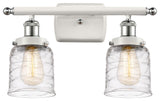 Innovations 916-2W-WPC-G513-LED 2-Light Vanity Light, White, Polished Chrome