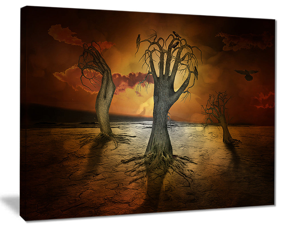 "Storage Trees" Abstract Digital Art Canvas Print