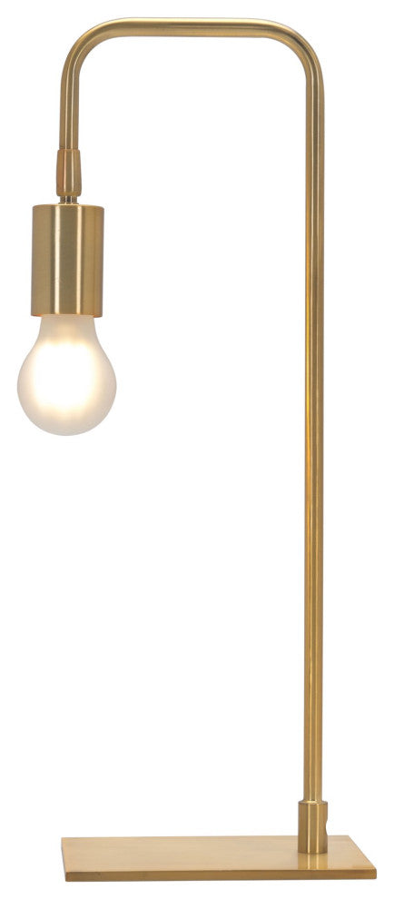 Table Lamp, Steel Metal, Brass, Gold, Kitchen Lounge Bistro Lobby Hospitality