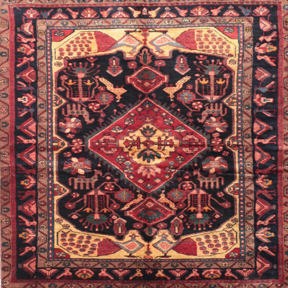 Ahgly Company Indoor Square Traditional Area Rugs, 4' Square