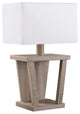 Benzara BM148837 Captivating Table Lamp With Contemporary Base, Light Brown