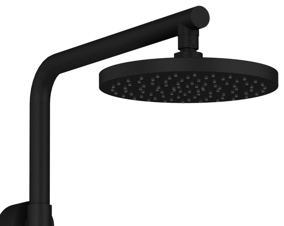Kona Brass Shower System, 1.8 GPM, Matte Black