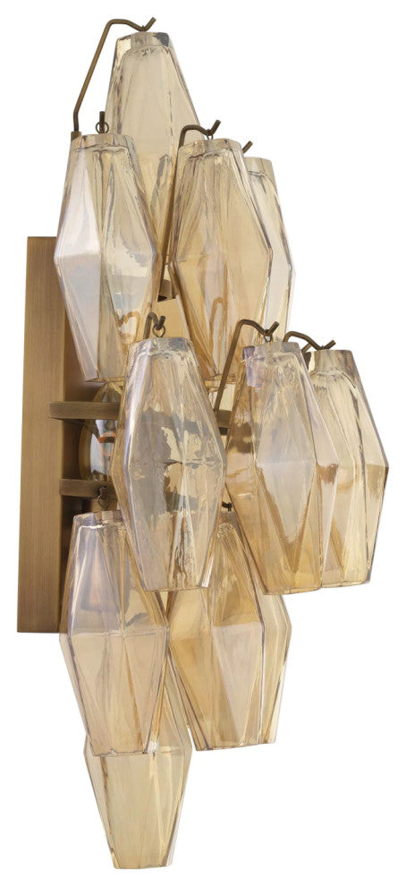 Diamond Amber Glass Wall Lamp | Eichholtz Benini