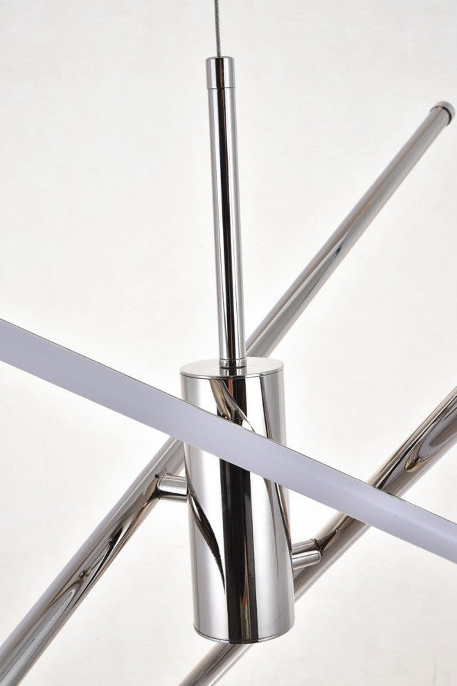 Samuel 3-Light Polished Nickel Pendant