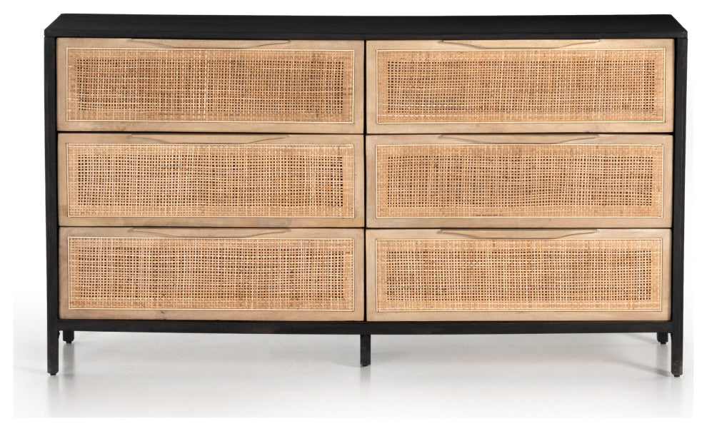 Sydney 6 Drawer Dresser-Black Wash