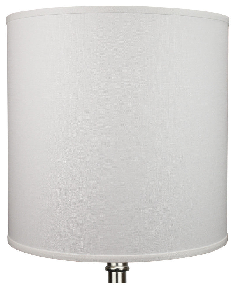 Fenchel Shades, 18"x18"x18"Spider Attachment Drum Lamp Shade, Designer Linen Off
