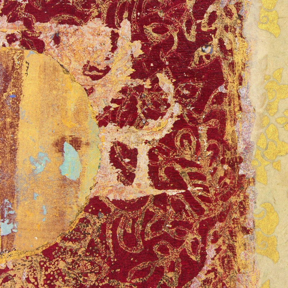 6' Tall Fire Dancer Canvas Room Divider