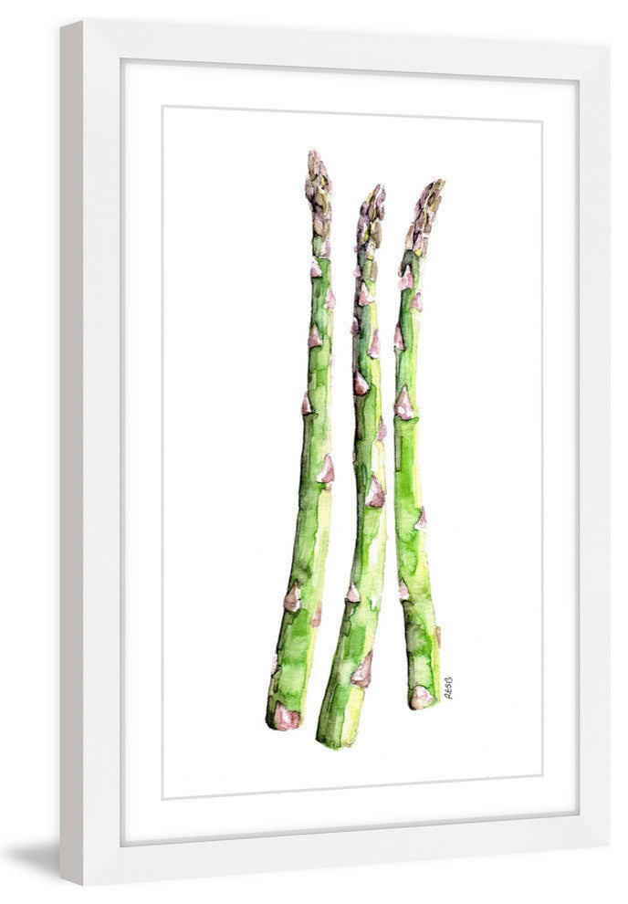"Asparagus Stalks" Framed Print by Rachel Byler