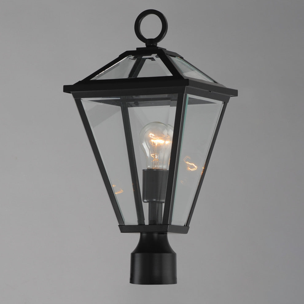 Maxim 30568 Prism 14" Tall Post Light - Black