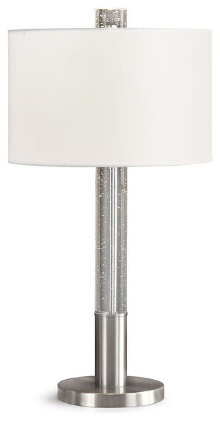 Fusion 30" Bubble Crystal Table Lamp, Brushed Nickel