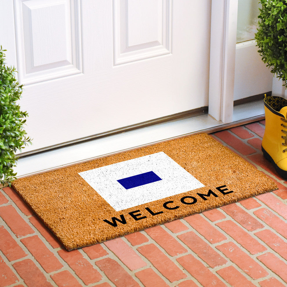 Calloway Mills Nautical Personalized Doormat, Letter S