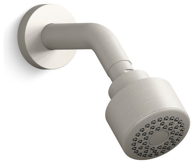 One Showerhead With Arm, Brushed Nickel