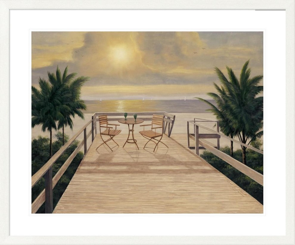 "Sunset Dreams" Framed Digital Print by Diane Romanello, 41x33"