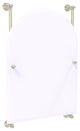 Carolina Crystal Arched Top Frameless Rail Mounted Mirror, Polished Nickel