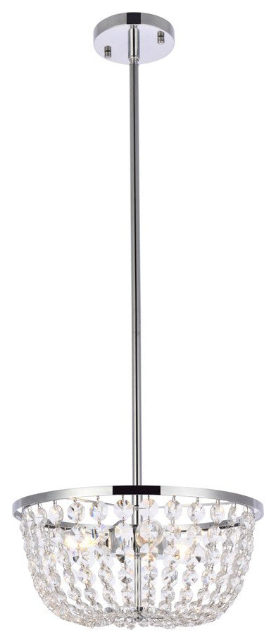 Georgina 13" Pendant, Chrome