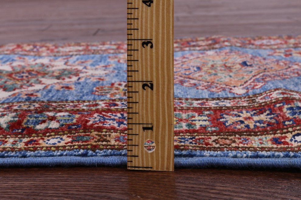 Runner Super Kazak Hand-Knotted Wool Rug 1' 10" X 5' 9" - Q12991