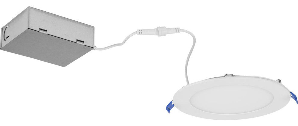 Everlume 6" Satin White 5-CCT LED Low Profile Canless Recessed Downlight