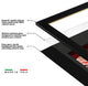 Satin Black Picture Frame, 2", Easle Back, Contemporary, 4 x 6