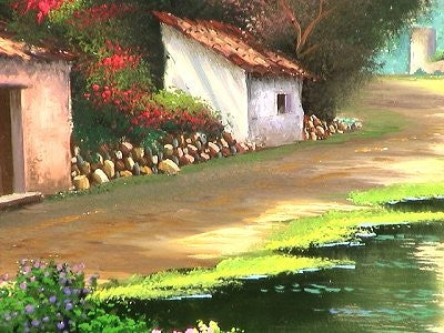 Shoreline. Mexican Oil Painting