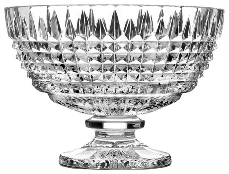 House of Waterford Crystal Lismore Diamond Footed Centerpiece
