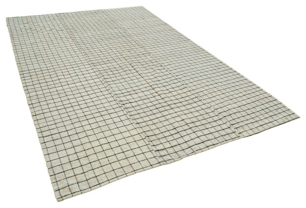 Rug N Carpet - Handmade Oriental 6' 7'' x 10' 3'' Contemporary Wool Kilim Rug