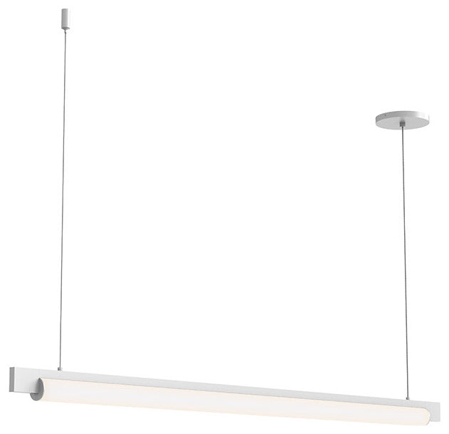 Sonneman 3826-44 Keel 44"W LED Linear Chandelier - Bright Satin Aluminum