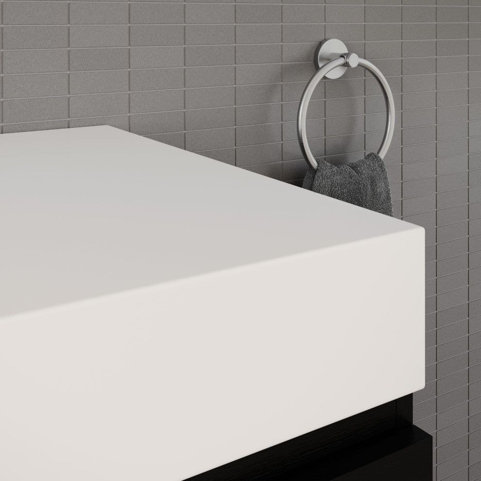 Boutique Bath Vanity, Black, 80", Single Sink, Freestanding