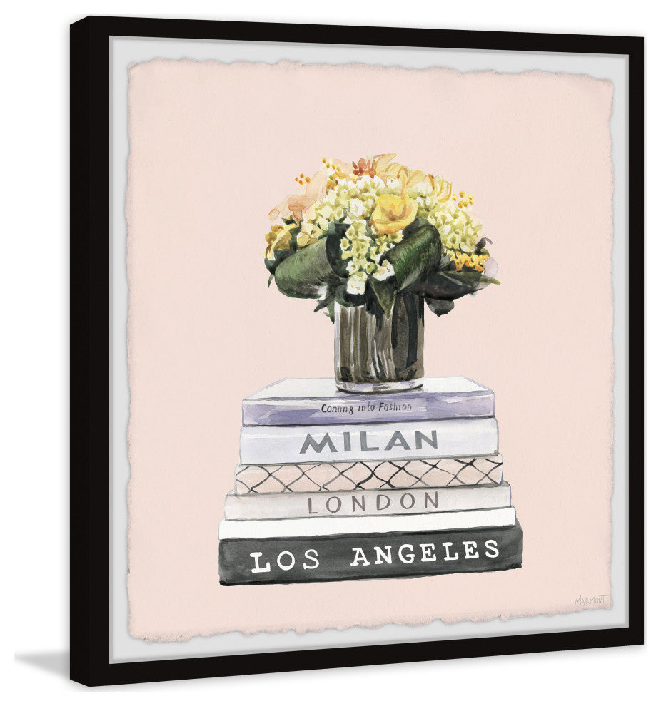 "My Favorite Books" Framed Painting Print, 24x24