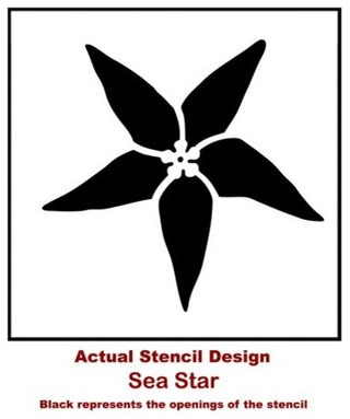 Sea Star Nautical Stencil Reusable Stencils For DIY Wall Design, Small