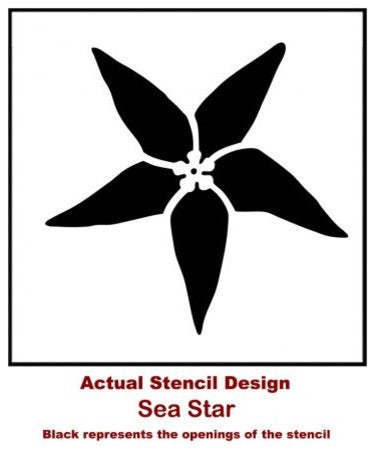 Sea Star Nautical Stencil Reusable Stencils For DIY Wall Design, Small