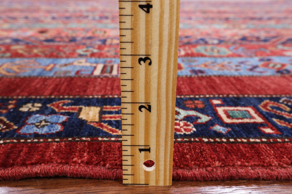 5' 2" X 7' 8" Hand-Knotted Shall Persian Gabbeh Wool Rug Q5002