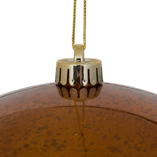 Vickerman Shiny Mercury Ball, Copper, 10"