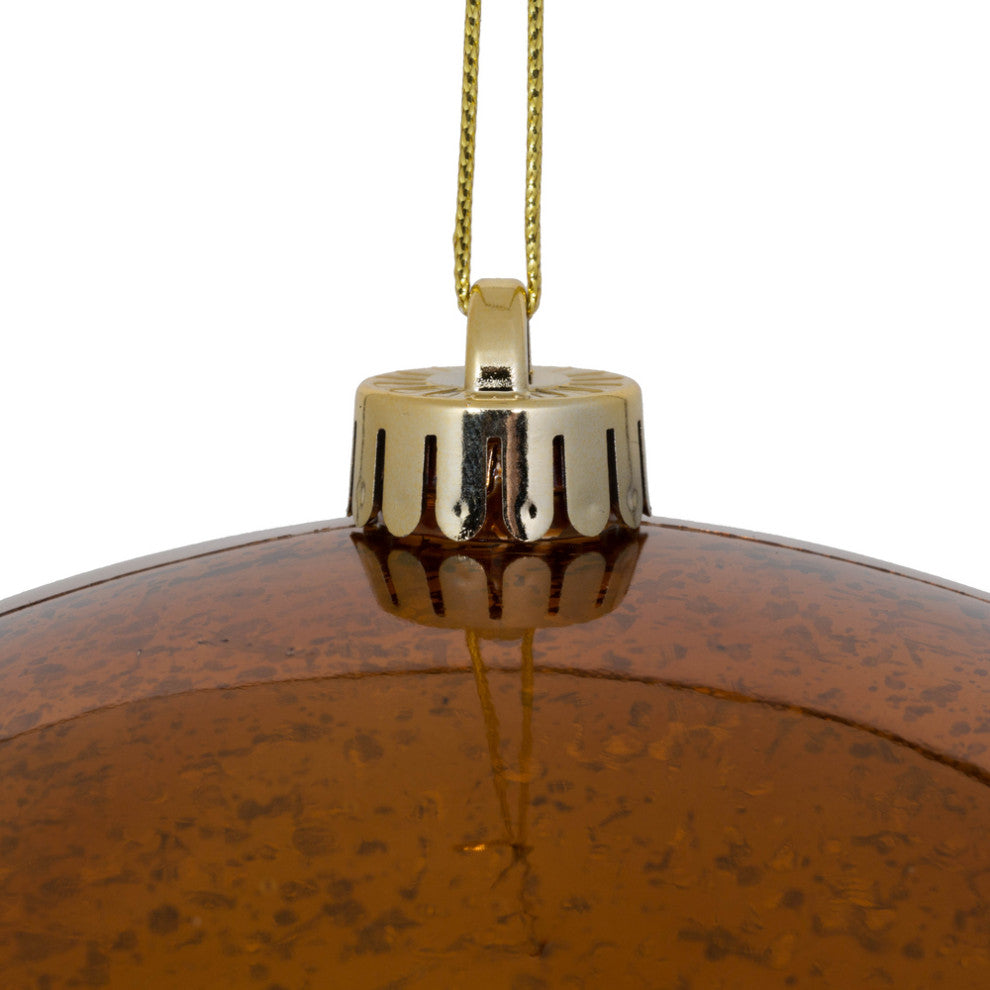 Vickerman Shiny Mercury Ball, Copper, 10"