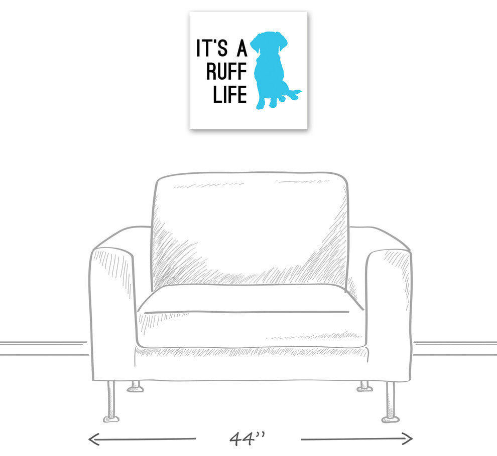 Designs Direct Creative Group Ruff Life 16x16 Canvas Wall Art