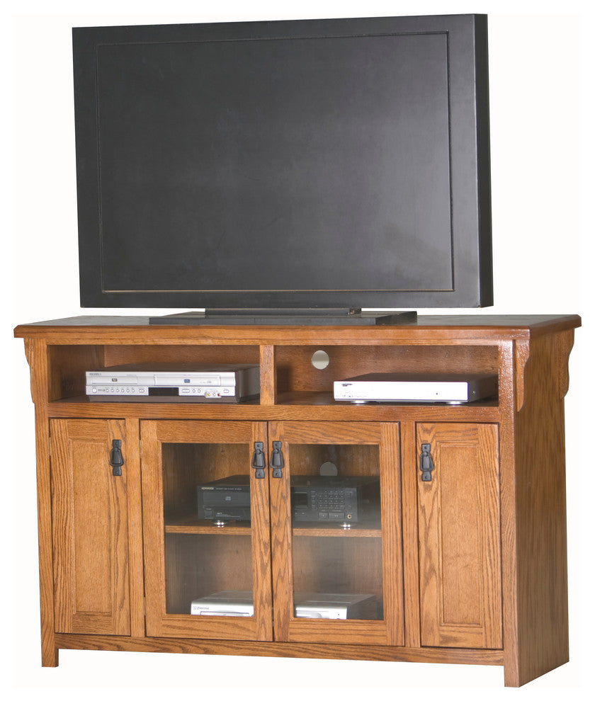 59" Mission Entertainment Console, Persimmon Oak