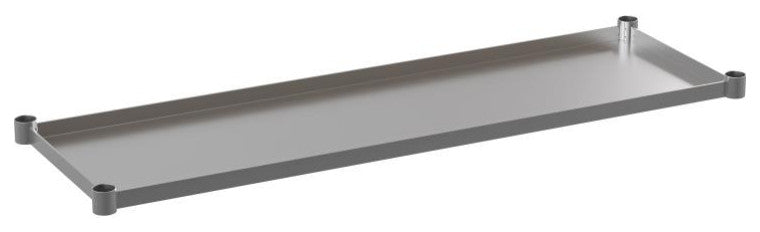 Galvanized Under Shelf for Prep and Work Tables, Stainless Steel, 24" X 60"