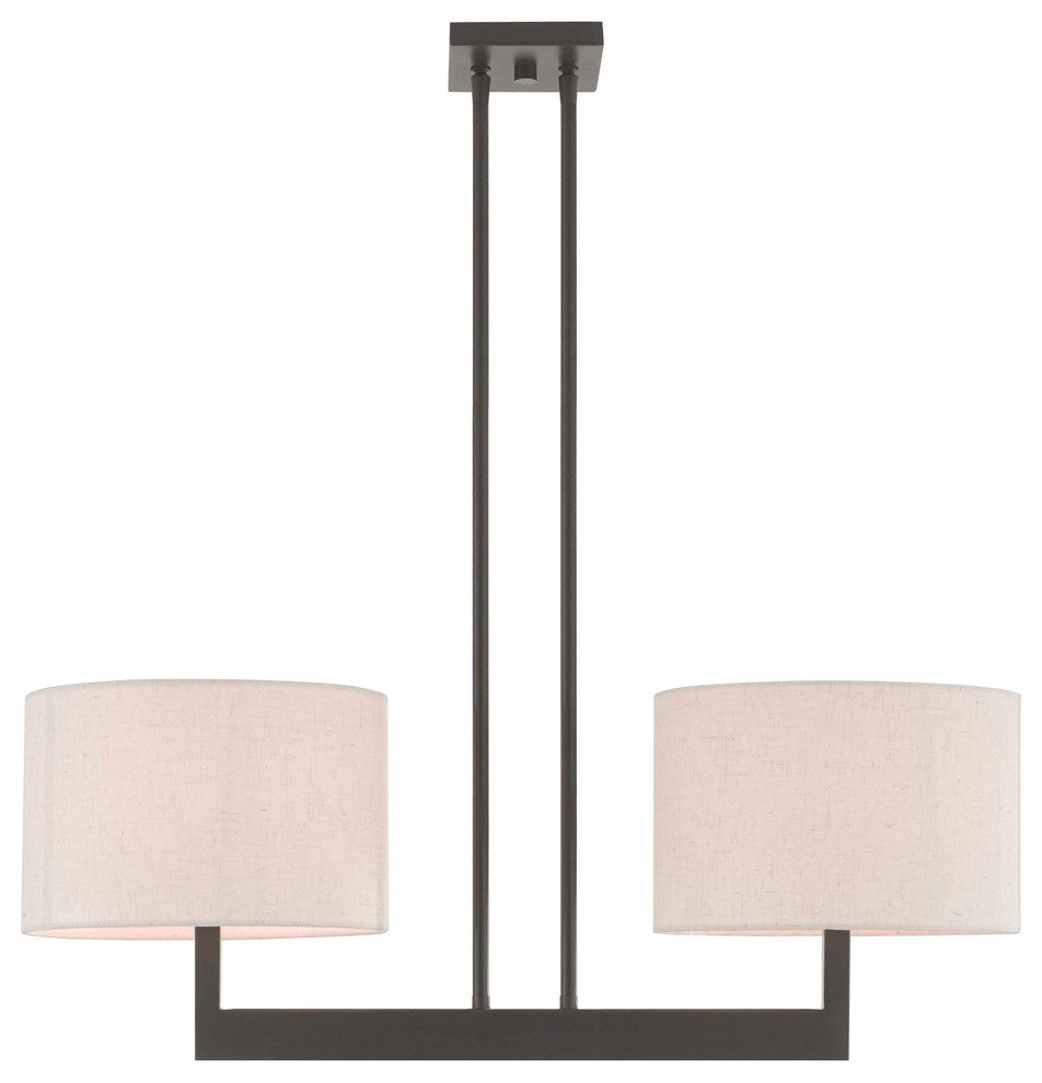 Livex Lighting Hayworth Bronze Light Linear Chandelier