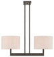 Livex Lighting Hayworth Bronze Light Linear Chandelier