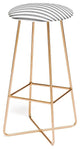 Deny Designs Little Arrow Design Co Stripes In Grey Bar Stool