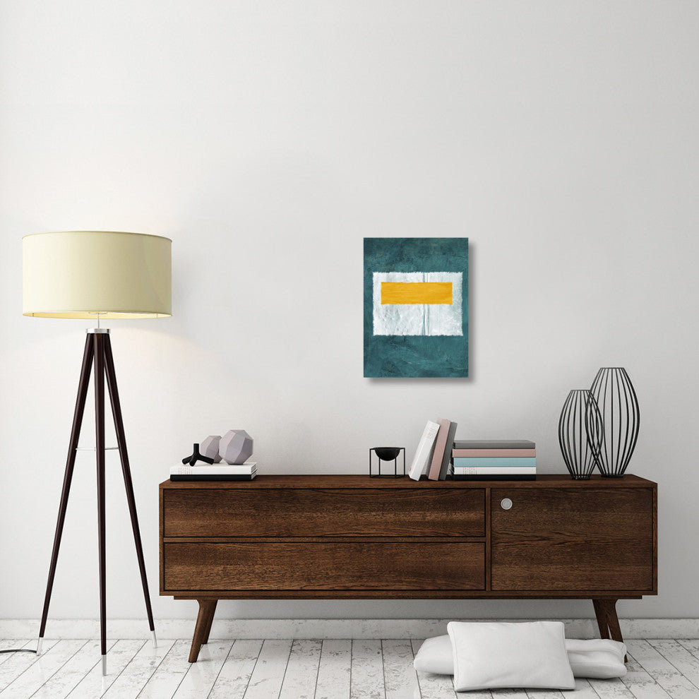 "Green And Yellow Abstract Theme 4" Fine Art Print