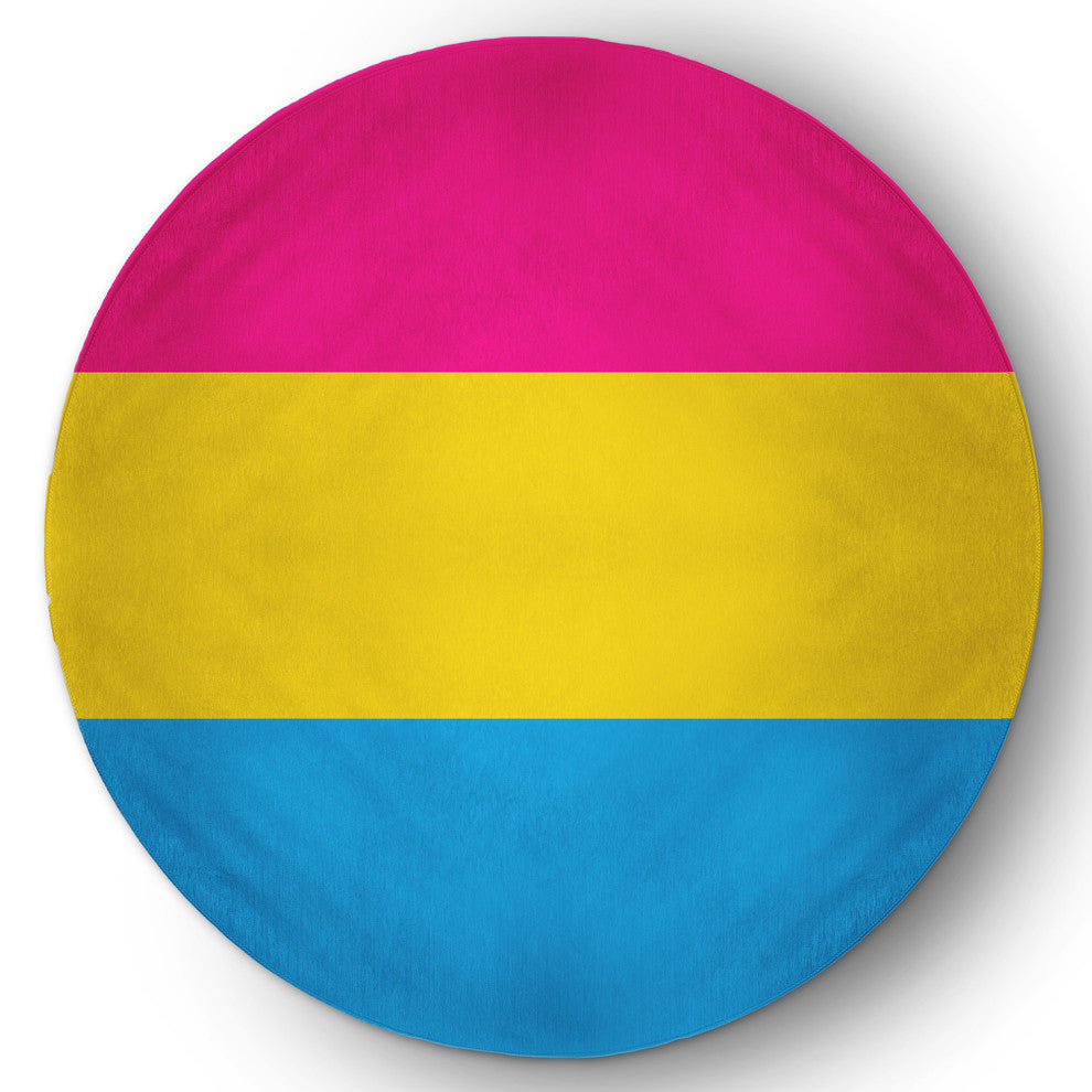 Pansexual Chenille Rug, Pansexual, 5' Round