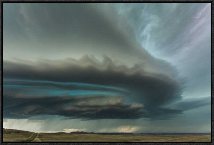 "Huge Supercell" Framed Canvas Giclee by Guy Prince, 31x21"