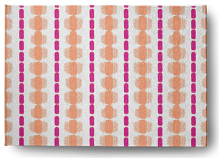 Watercolor Stripe Spring Chenille Rug, Orange-Orchid, 5'x7'